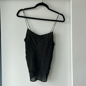 Aritzia little black sparkly top